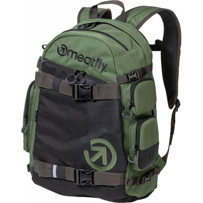 Meatfly Wanderer Dark Olive Černá 28 l