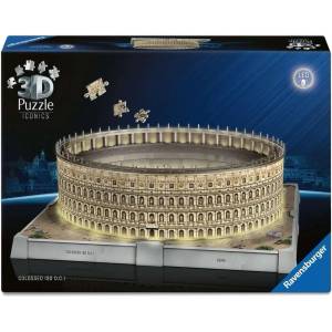 Ravensburger 3D пъзел Ravensburger от 216 части - Колизеума със Светлини (12008034)