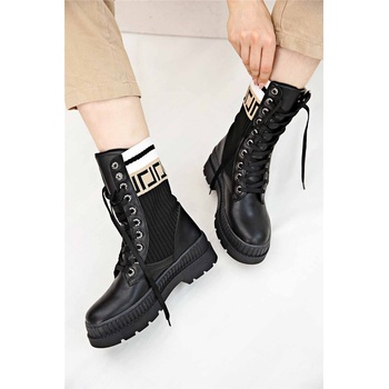 Moda Trend Дамски боти - Черни #312249 (312249_Черно)