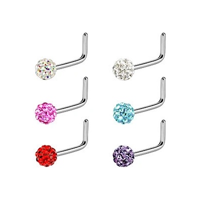 Marre piercing nosovka chirurgická ocel se swarovski krystalky HWNOSEL21