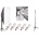 Elementrix softbox set lampa 5x35W, stativ