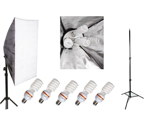 Elementrix softbox set lampa 5x35W, stativ