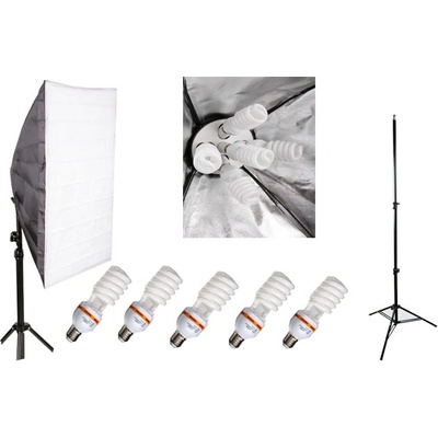 Elementrix softbox set lampa 5x35W, stativ