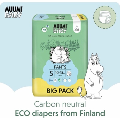 Muumi Baby Nohavičky 5 Maxi+ 10-15 kg 54 ks