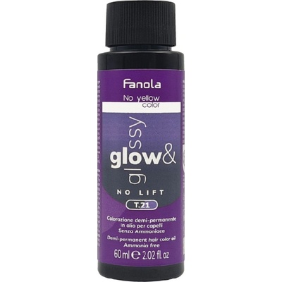 Fanola No Yellow Color Glow&Glossy Oil Toner barva T.21 60 ml