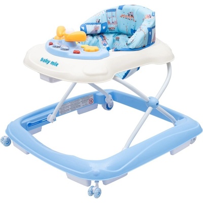 Baby Mix s volantem a silikonovými kolečky světle modrá