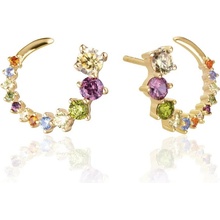 Sif Jakobs Luxusní pozlacené náušnice s kubickými zirkony Belluno SJ-E42109-ACZ-SG