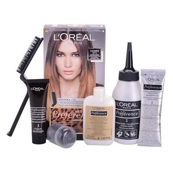 L'Oréal Préférence Wild Ombré N1 světle -tmavě hnědé vlasy barva na vlasy
