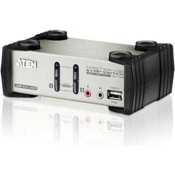 ATEN KVMP превключвател ATEN - CS1732B, 2 порта, PS/2-USB, VGA, Audio (ATEN-CS1732B-A7-G)