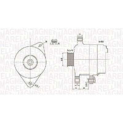 Alternátor MAGNETI MARELLI 063732112010
