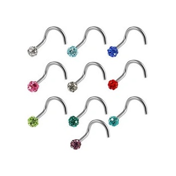 Piercingate piercing do nosu PNO00281 Černá