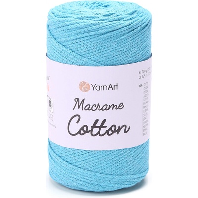 Yarn Art Macrame Cotton 763 světlý tyrkys