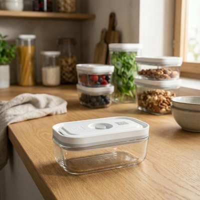 Zwilling Vakuovací dóza šedá Fresh & Save skleněná 0,35 l