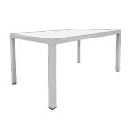 Horecano МАСА PVC РАТАН 150x90x75см(B 1016-L-W)БЯЛА (0195298)