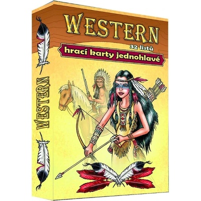 Karty na Mariáš jednohlavé: Western