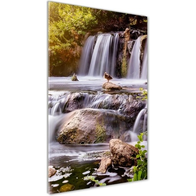 Vertikálny foto obraz fotografie na skle Vodopád 50x100 cm
