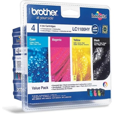 Brother LC1100HYVALBP High Yield Value Pack (BK/C/M/Y)