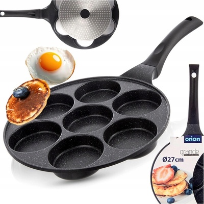 Panvica na vajíčka a palacinky Orion granitová čierna 26 cm