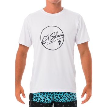 69slam Мъжка тениска 69SLAM BUBBLE WHITE UPF +30 69slam | Byal Mnogotsveten | МЪЖЕ | L