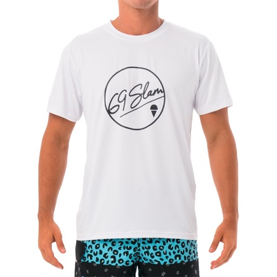 69slam Мъжка тениска 69SLAM BUBBLE WHITE UPF +30 69slam | Byal Mnogotsveten | МЪЖЕ | L