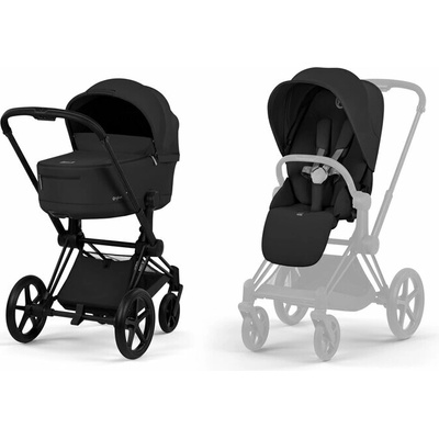 CYBEX Kombinovaný Priam 5.0 Sepia Black (Matt Black Frame) Platinum 2026