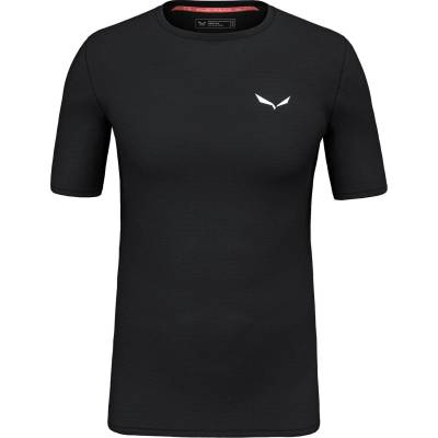Salewa Мъжко мериносово термобельо Salewa Cristallo Warm AMR Tee Merino base layer - Black Out II - размер 52 (015-1345-0614)