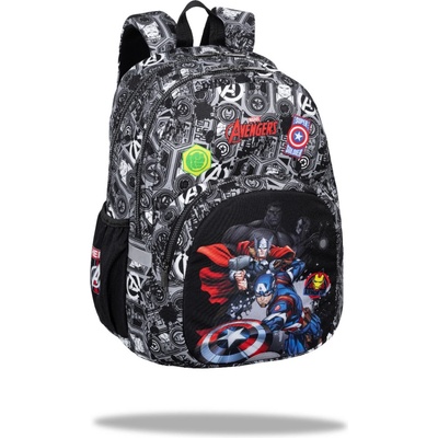 COOLPACK Ученическа раница Coolpack - Rider - Avengers, две основни отделения, подсилено дъно, сива (F109778)