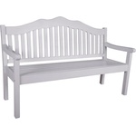 Garden Pleasure Бяла градинска пейка от масивно дърво Austin - Garden Pleasure (985110)