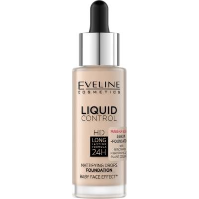 Eveline Cosmetics Liquid Control tekutý make-up s pipetou 002 Soft Porcelain 32 ml