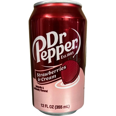 Dr Pepper Strawberries & Cream USA 355 ml – Zboží Mobilmania