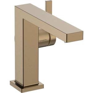 Hansgrohe Tecturis E - Смесител за умивалник с изпускателен клапан Push-Open, CoolStart, EcoSmart, матиран бронз 73024140 (73024140)