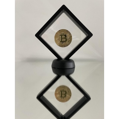 Bitcoin mince se stojánkem zlatá – Zboží Dáma