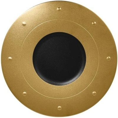 RAK Porcelain Metalfusion talíř kulatý 31 cm černozlatý RAK-MFGDRP31GB