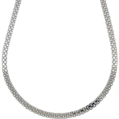 InfinitySilver Strieborný náhrdelník bismark trojradový 136005342