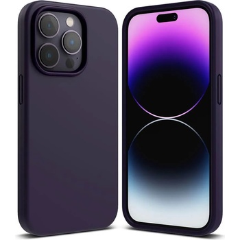 Ringke Силиконов Калъф за iPhone 14 Pro, RINGKE Silicone Case, Тъмно Лилав (8809881268040)