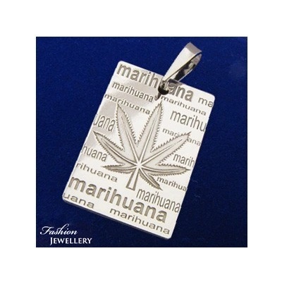 Klenotyn Strieborný prívesok marihuana KPRS150