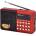 JOC Мини Колонка JOC H011BT с Bluetooth, FM радио, МP3 плеър, USB SD card - червена