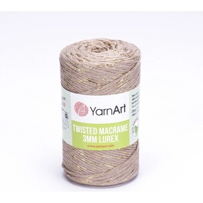 YarnArt Twisted Macrame Lurex 3mm Twisted Macrame Lurex: Twisted Macrame Lurex 768