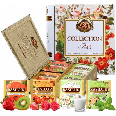 Basilur Book Assort 32 No.1 plech 32 gastro sáčkov