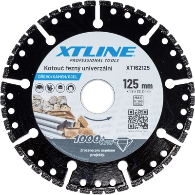 XTline Kotouč univerzální na dřevo, kámen, ocel 125x1,2x22,2mm