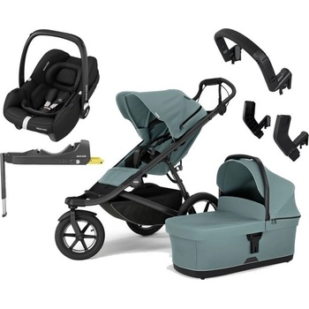 Thule Urban Glide 3 + Bassinet + Maxi Cosi 2024 Mid blue