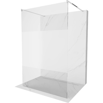 Mexen Kioto самостоятелна душ кабина 140 x 200 см, прозрачен/матиран 8 мм, хром (800-140-002-01-35)