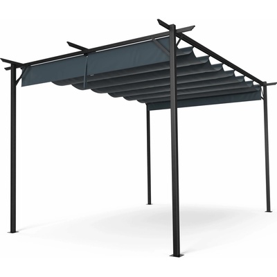 Blumfeldt Pantheon Robust Pergola, 3x4 m práškovo lakovaná oceľ odolná voči poveternostným vplyvom (GDI17-PRobust-3x4DG)