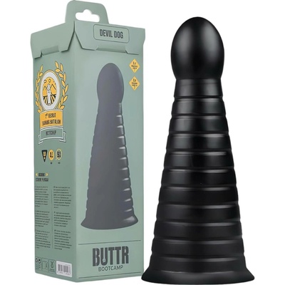 BUTTR Devil Dog realistický dildo s přísavkou černé