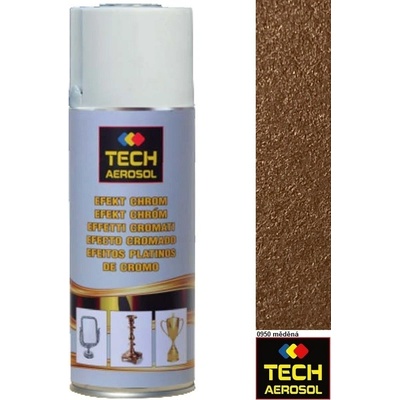 TECH AEROSOL Barva EFEKT Chrom 400 ml měděná
