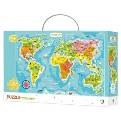 dodo - Образователен пъзел - Карта на света (300123_1)