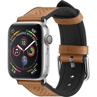 Spigen Каишка Spigen Retro Fit, кожена, за смарт часовник Apple Watch 38/40mm, кафява (061MP25077)