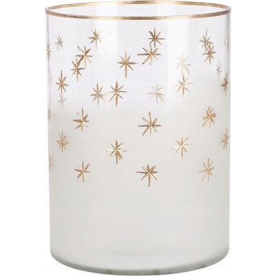 Home Styling Collection Svícen na čajovou svíčku ve tvaru skleničky, Ø 10 cm, bílý