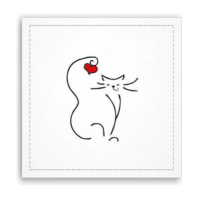 Fotoobraz 40x40 cm Love cat