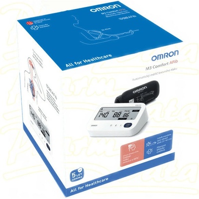 OMRON Tonometr digi.M3 Comfort AFib pažní+zdroj